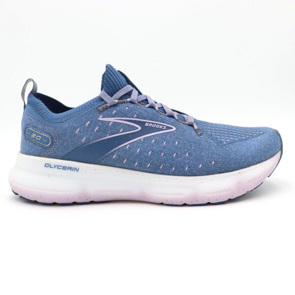 Brooks Glycerin 20 Womens Size 9.5B US‎ Blue Running Shoes Sneakers 1203721B402 - Picture 1 of 10